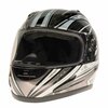 Raider Helmet, Octane-Blk/Silver/Grey-M 55-568S-14